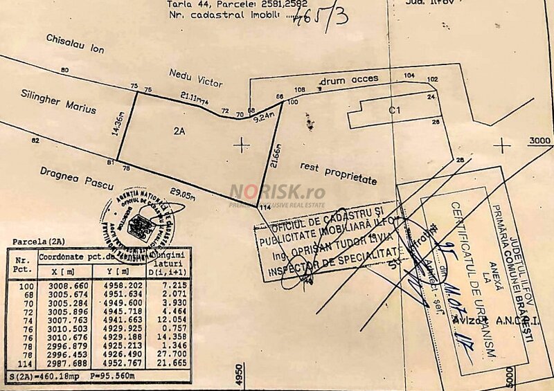 Branesti (zona Lac Branesti II), teren intravilan construibil, 460 mp.